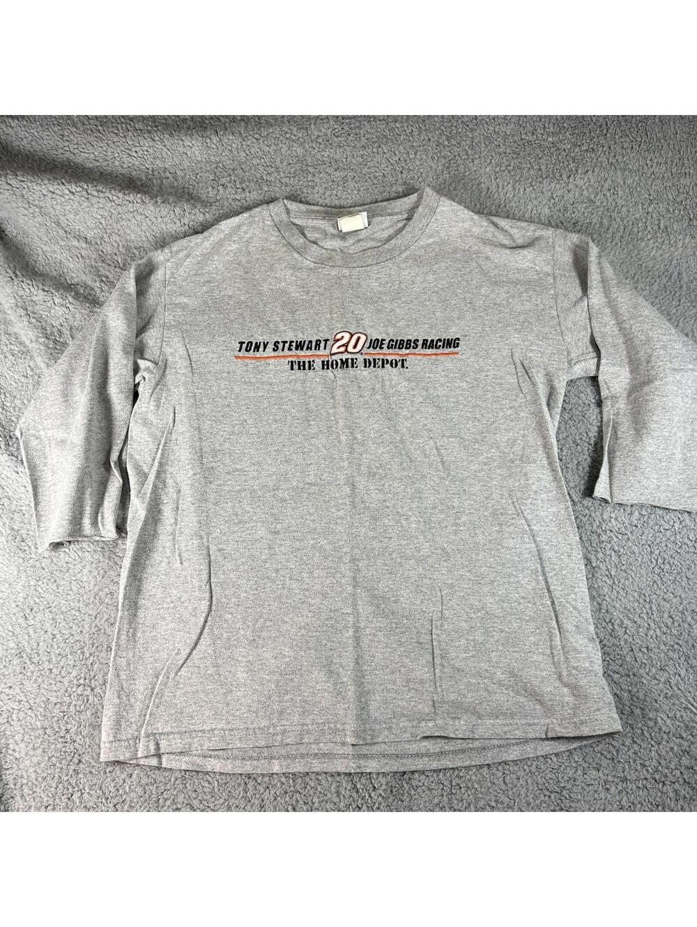 Tony Stewart Gray Shirt Women Medium Nascar Chase Authentics